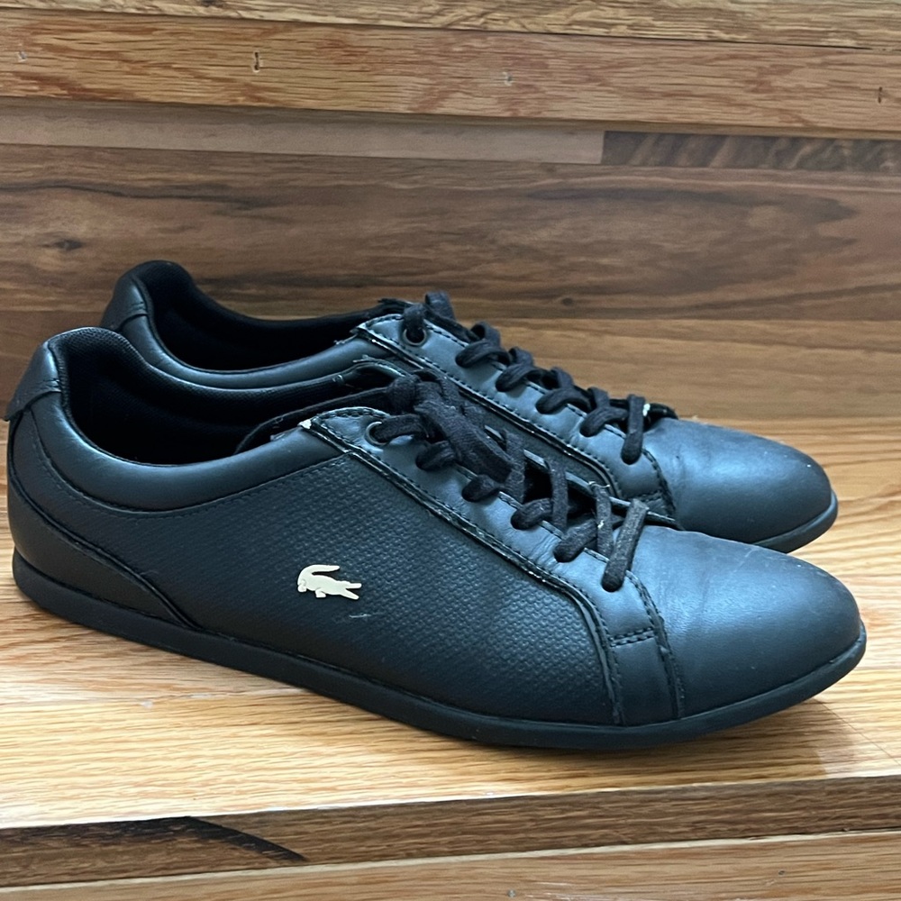 Black Lacoste sneakers
